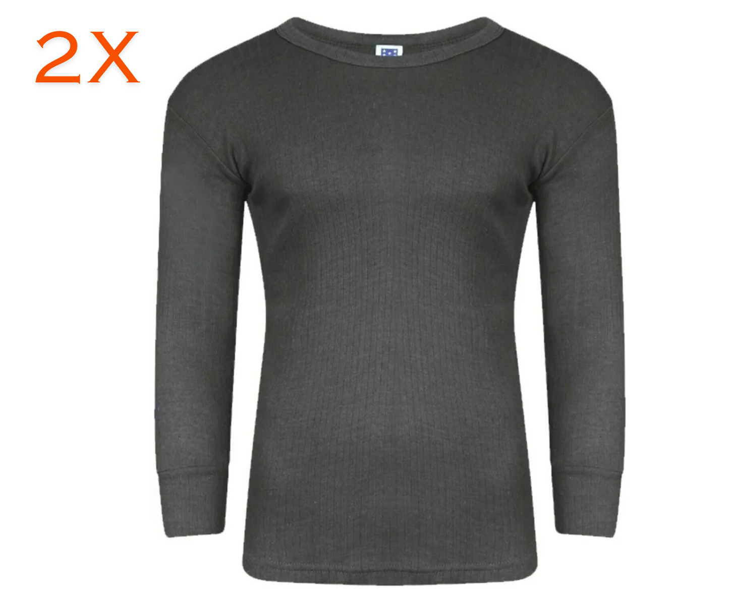 2x Mens Thermal Long Sleeves T-Shirts Warm Vests Winter Underwear Base Layer Top