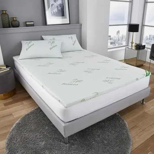Bamboo Mattress Topper Memory Foam Mattress 2cm & 4cm Thick All Size Available