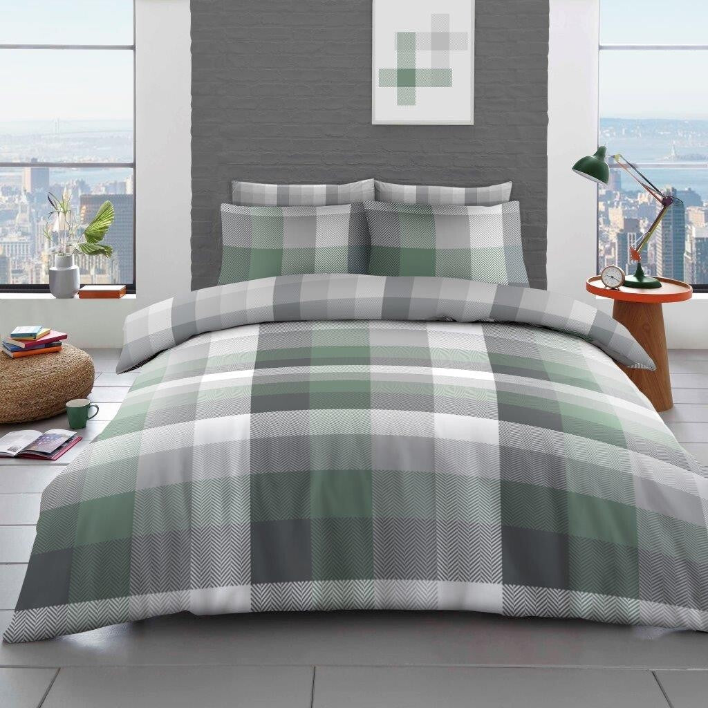 4 Pcs Complete Duvet Cover Set With Matching Bed Sheet & Pillowcases Double King