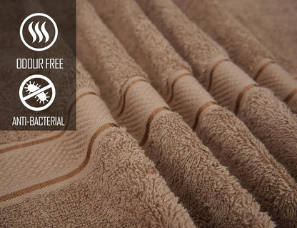 Bath towel dimensions chart showing 70 by 140 cm size