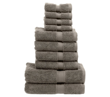 10pcs Bale Set Face Hand Bath Towels 100% Egyptian Cotton Bathroom Towel Sets