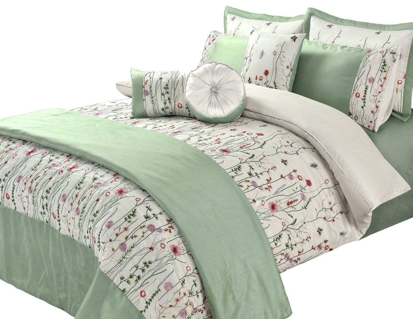 Arabella Embroidery Duvet Sets / Bed Throw Shams / Cushions / Cushion Cover