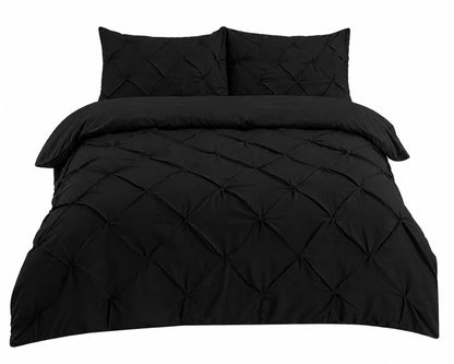 King size 230 x 220 cm pintuck duvet cover size illustration