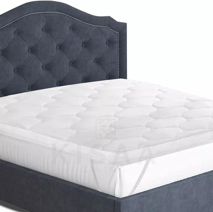 5cm, 2inch Deep MATTRESS TOPPER Heavy Box Stitched Thic Hotel Quality Microfiber