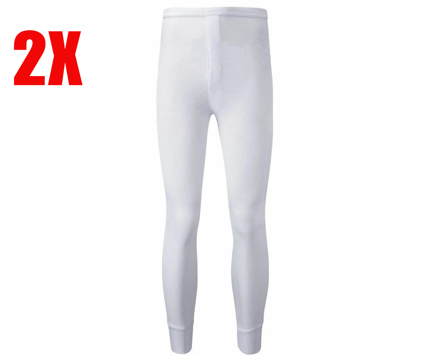 2pcs Men's Thermal Long Johns Underwear Pants Warm Trousers Baselayer Bottoms