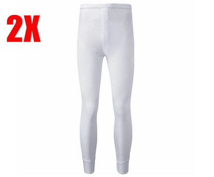 2pcs Men's Thermal Long Johns Underwear Pants Warm Trousers Baselayer Bottoms