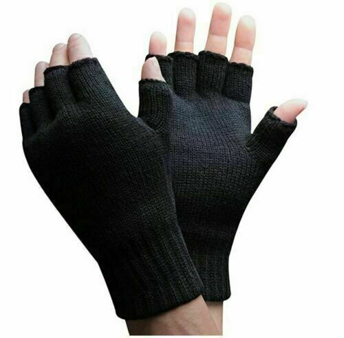 Fingerless Gloves Work Thermal Men Women kids Half Finger Winter Sport Wholesale