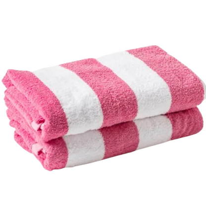 Large Beach and Pool Towel 100% Cotton Velour | Chlorine Resistant | 70×150cm