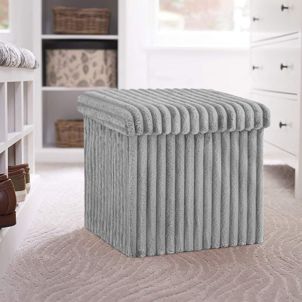 Foldable Storage Boxes with Lid Collapsible  Home Clothes Organizer Fabric Cube