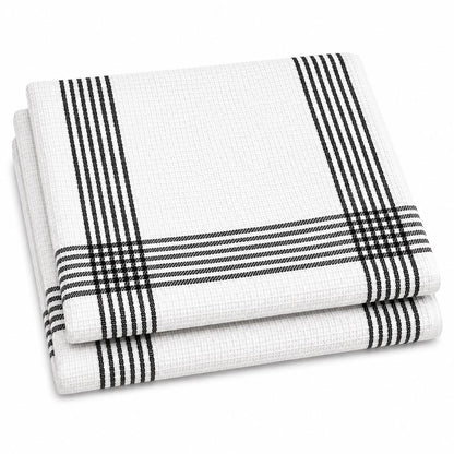 8 PCS 100% COTTON  WAFFLE  TEA TOWELS KITCHEN TOWEL CHECK DESIGN HIGH ABSORBER