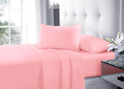 Flat Sheet Bed Sheets Ultra Soft Microfiber Single Double King Super King Size