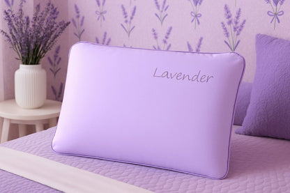 Scented Memory Foam Orthopaedic Pillow Neck Back Support Rose Oud Lavender