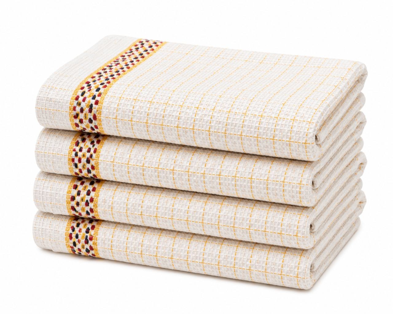 PACK OF 8 TEA TOWELS HAWAI 100% COTTON KITCHEN LUXURY TOWEL CHECK DESIGN