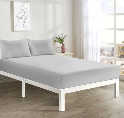 Microfibre Fitted Sheet 25cm Deep Soft, Wrinkle-Free Bed Sheet Single Double New