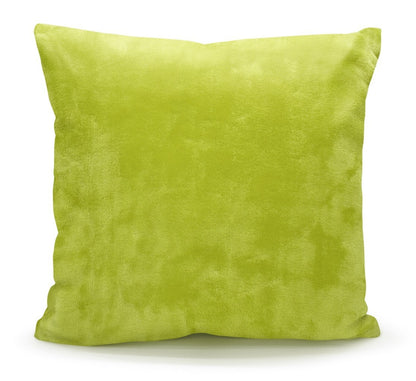 Plain Mink Throws Faux Fur Sofa Bed Warm Cuddle Blanket & Cushion Cover Beddings