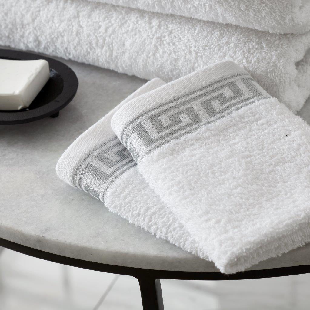 Greek Key Style 100% Egyptian Cotton Towels Sets Bath Sheets Jumbo Sheets Hotel