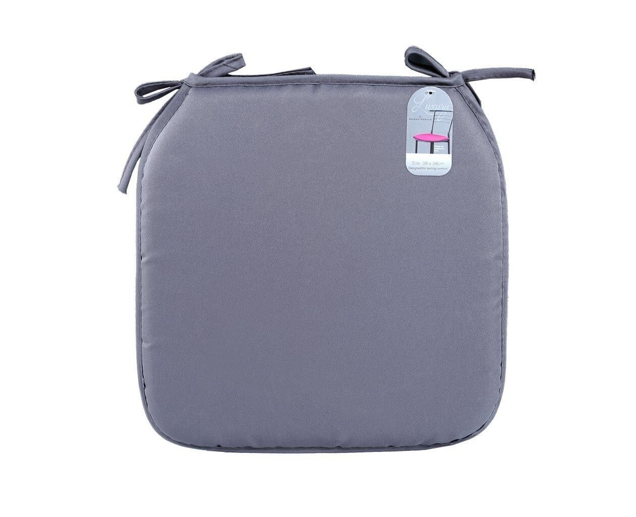 Chair Seat Pads Tie On Dining Kitchen Garden Patio Indoor & Outdoor Seat Cushion