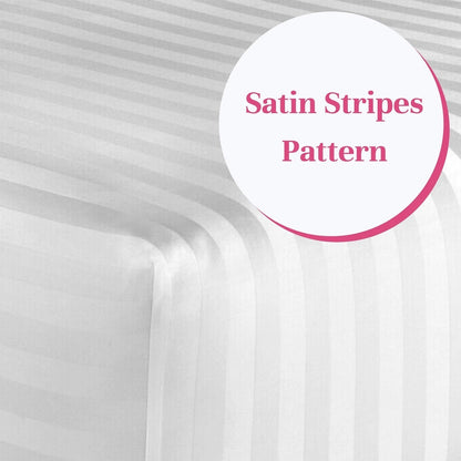 100% Egyptian Pcotton Fitted Sheet 30Cm Extra Deep 300tc Bedsheets Single Double