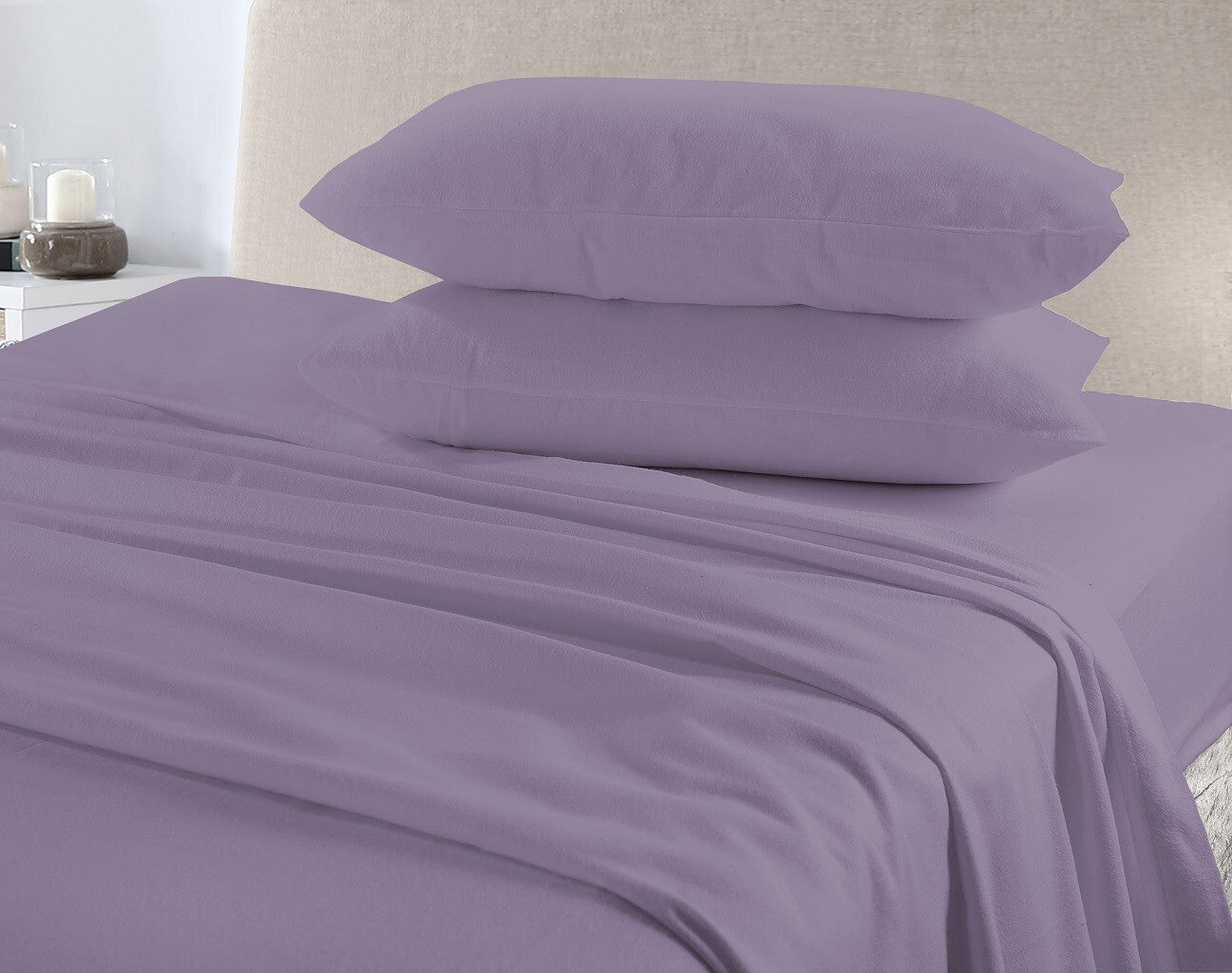 Flannelette 100% Brushed Cotton  Duvet Quilt Cover Bed Set Double King Single