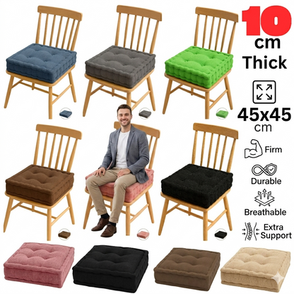 Thick padded seat cushion garden dining chair pad fleece indoor outdoor booster