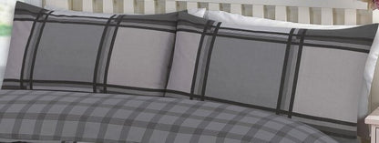 LOGAN Tartan Check DUVET COVER & Pillowcases Reversible Quilt Cover Bedding sets