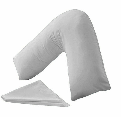 V Shaped Pillow and Case Cover Orthopedic V-Neck Nursing Pregnancy Baby Support