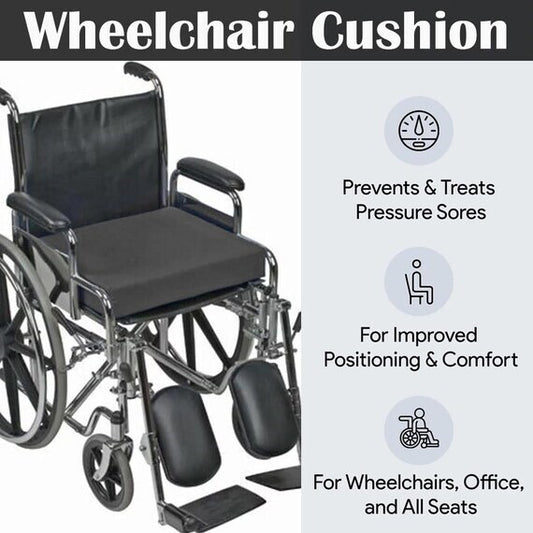 Wheelchair Density Foam Pressure Relief Waterproof Cushion Seat Pad Comfort