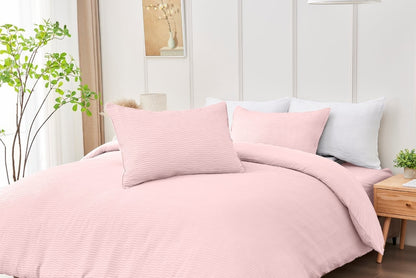 Luxury Seersucker Durham Duvet Quilt Cover & Pillowcase/s Bedding Set