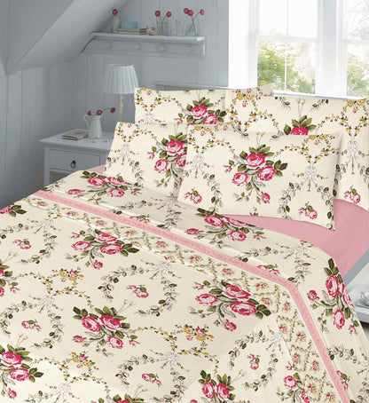 Rose Bud and Olivia Floral Luxury Thermal Brushed Cotton Flannelette Sheet Set