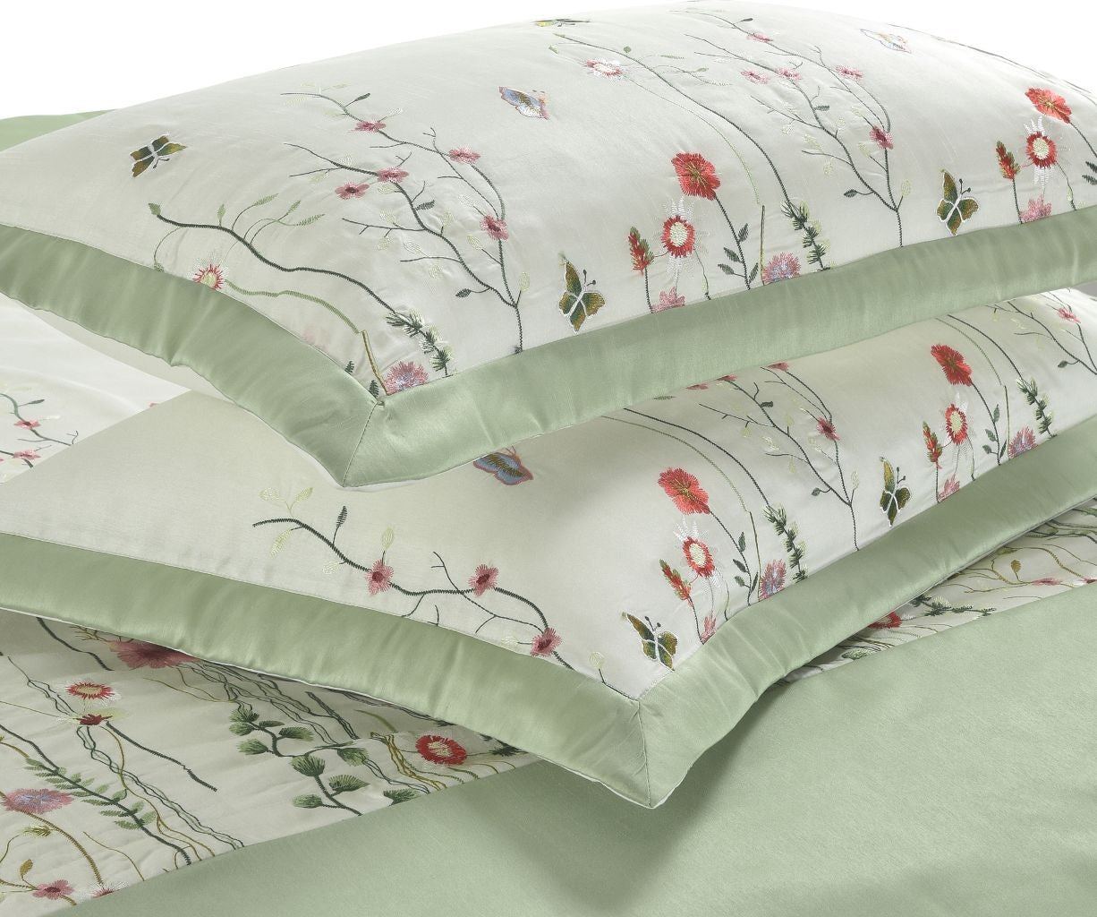 Arabella Embroidery Duvet Sets / Bed Throw Shams / Cushions / Cushion Cover