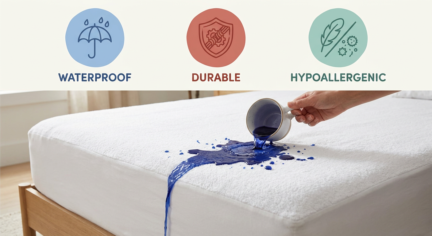 Waterproof Terry Mattress Protector Fitted Sheet Anti Allergy Single Double King