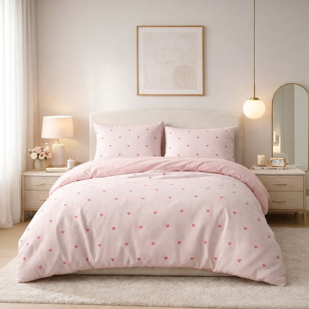 Happy Capybara viral print duvet cover set on a single bed