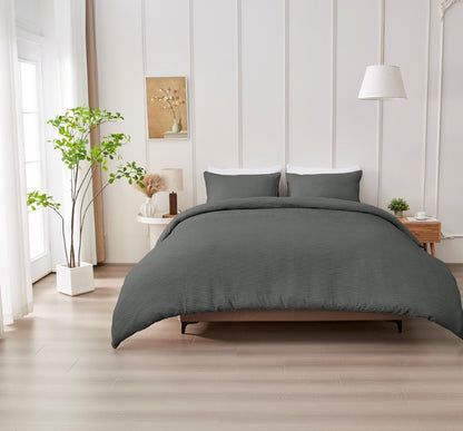 Luxury Seersucker Durham Duvet Quilt Cover & Pillowcase/s Bedding Set