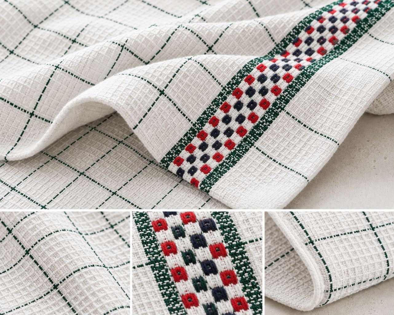 PACK OF 8 TEA TOWELS HAWAI 100% COTTON KITCHEN LUXURY TOWEL CHECK DESIGN
