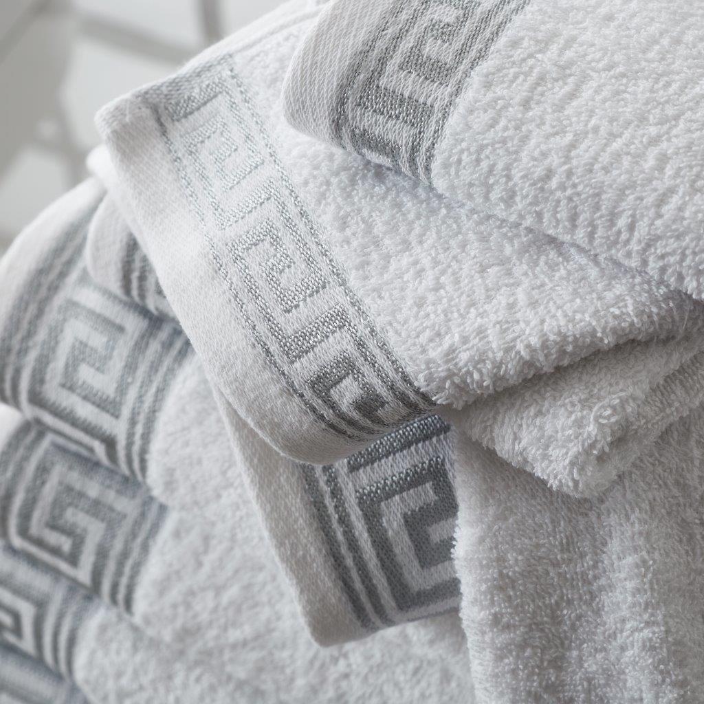 Greek Key Style 100% Egyptian Cotton Towels Sets Bath Sheets Jumbo Sheets Hotel