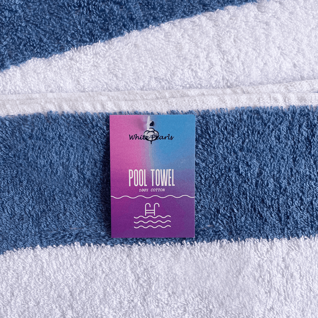 Large Beach and Pool Towel 100% Cotton Velour | Chlorine Resistant | 70×150cm