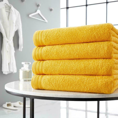 4pc Towel Bale Set Luxury Egyptian Combed Cotton Bath Hand Face Bathroom Towels