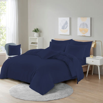 Duck egg duvet cover set adding soft colour to a guest room
