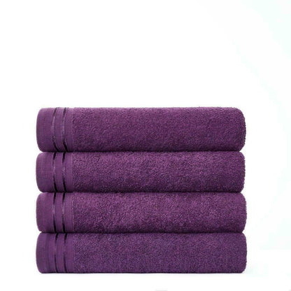 4pc Towel Bale Set Luxury Egyptian Combed Cotton Bath Hand Face Bathroom Towels