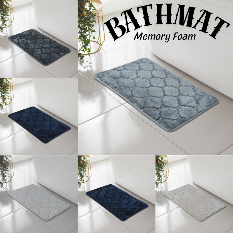 SHELL GREEK STYLE BATH MAT PEDESTAL SET NON SLIP TOILET BATHROOM RUGS 1 PIECE