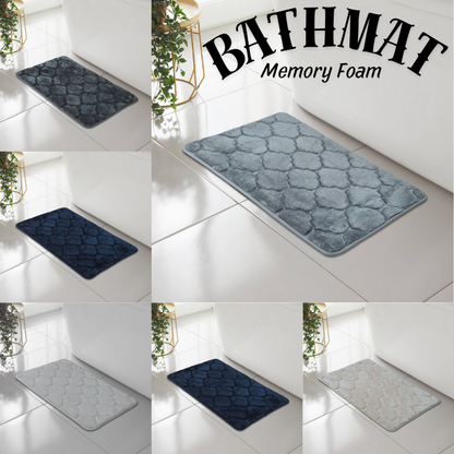 SHELL GREEK STYLE BATH MAT PEDESTAL SET NON SLIP TOILET BATHROOM RUGS 1 PIECE
