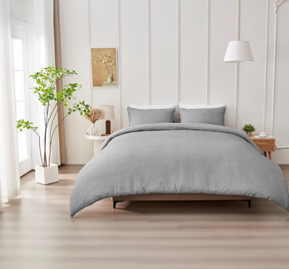 Luxury Seersucker Durham Duvet Quilt Cover & Pillowcase/s Bedding Set