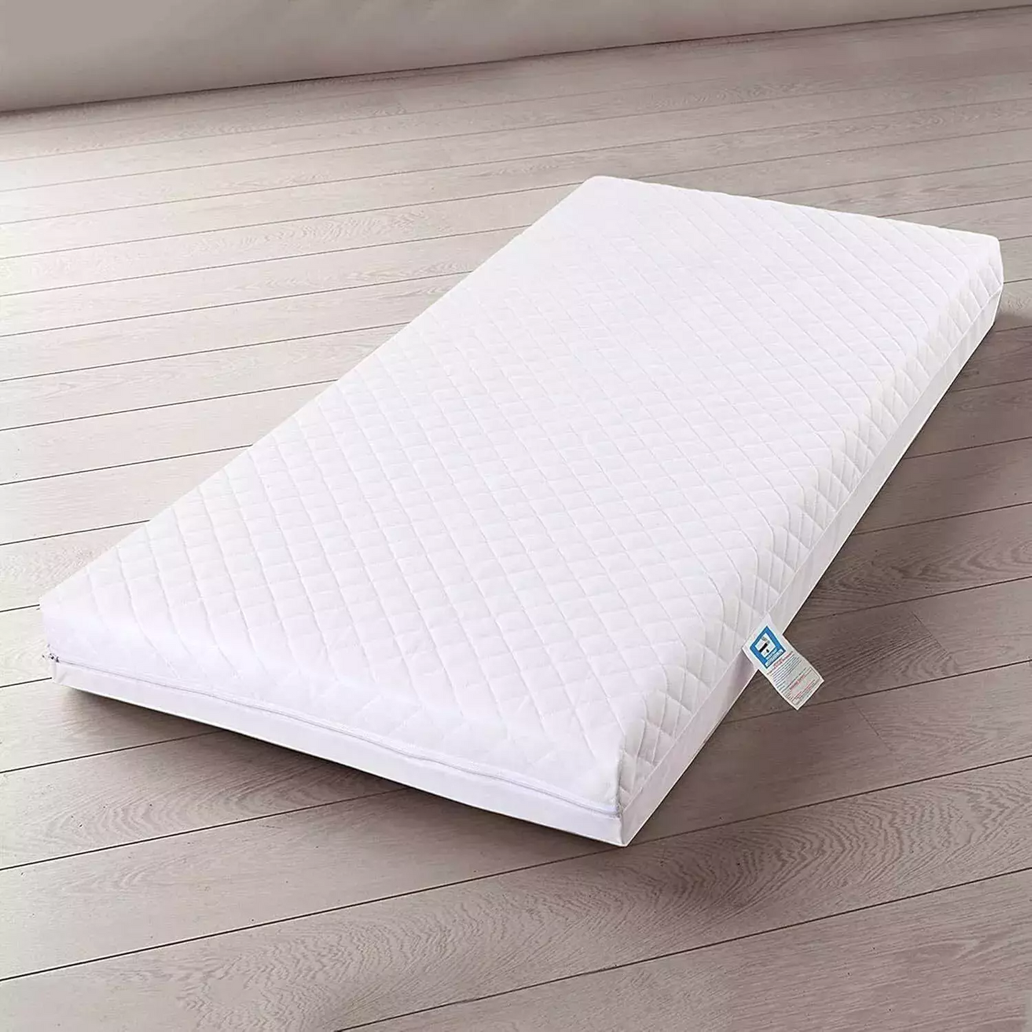 Cot Bed Mattress Breathable Toddler Crib Mattress Quilted Foam Water Resistance