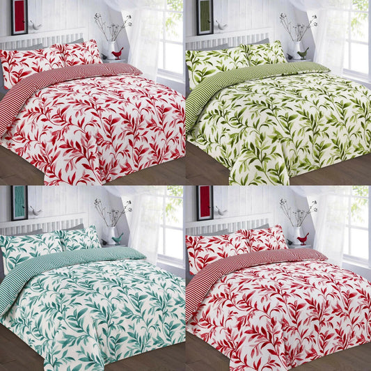 REVERSABEL PRINTED DUVET COVER QUILT COVER SET WITH PILLOW CASES ELLIE NZ