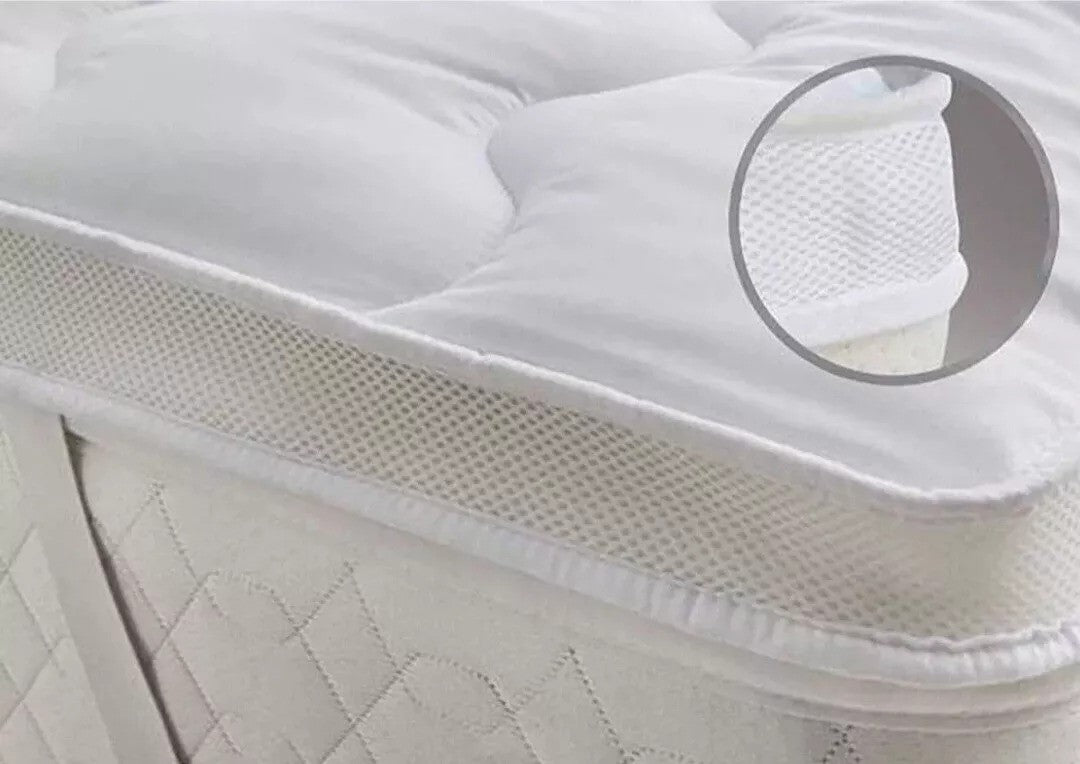 5cm, 2inch Deep MATTRESS TOPPER Heavy Box Stitched Thic Hotel Quality Microfiber