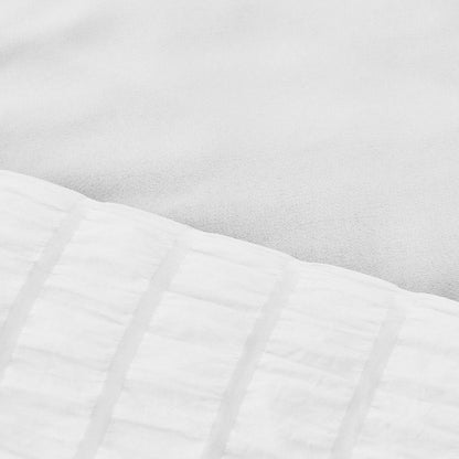 Seersucker Duvet Cover Set Soft Breathable Bedding Quilt Cover Pillowcase