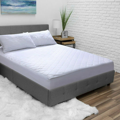 EXTRA DEEP QUILTED WATERPROOF MATTRESS PROTECTOR  FITTED SHEET BED WET COVER