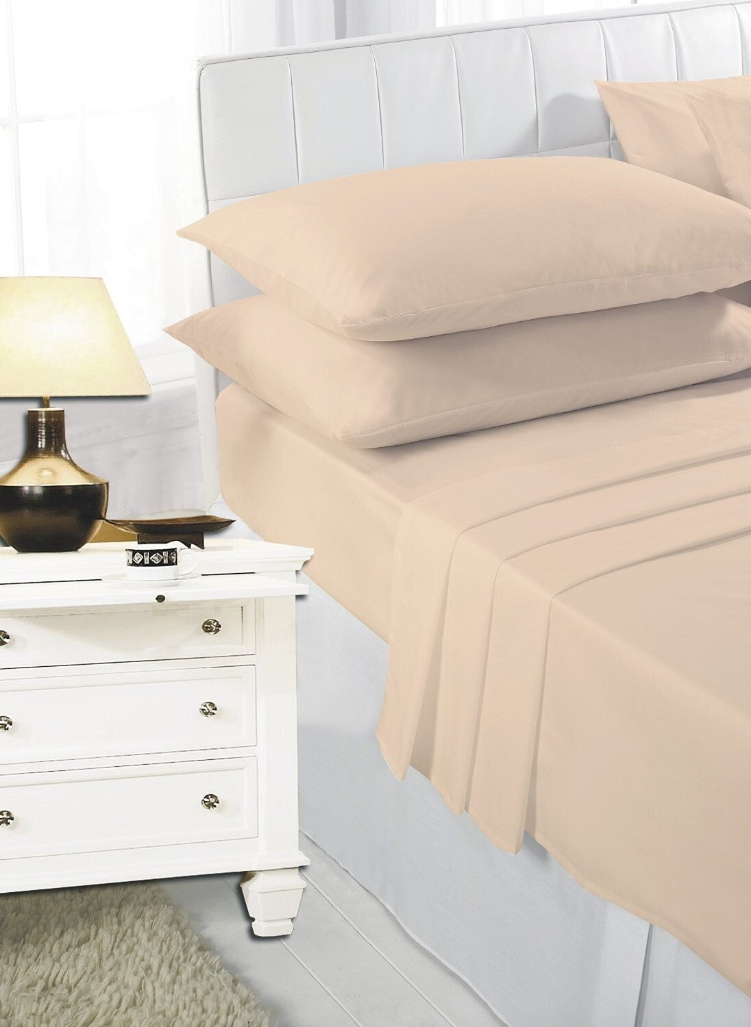 2 x Pillow Case Luxury Fine Poly cotton Housewife Pair Pack Pillows Cover Cases
