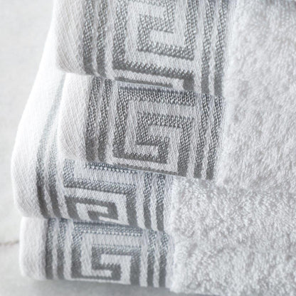 Greek Key Style 100% Egyptian Cotton Towels Sets Bath Sheets Jumbo Sheets Hotel