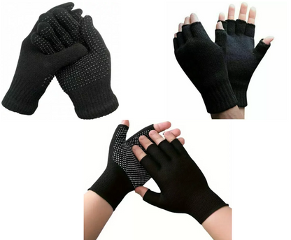Fingerless Gloves Work Thermal Men Women kids Half Finger Winter Sport Wholesale
